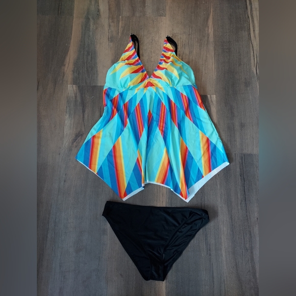 NEW Multi Color Swimsuit - Picture 2 of 4